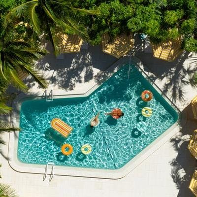 Exterior pool at Mello on the Beach.
