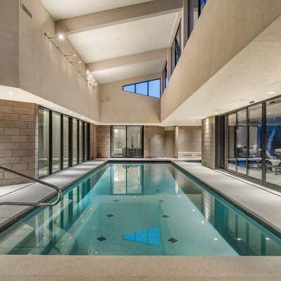 Indoor pool at a Scottsdale vacation rental.