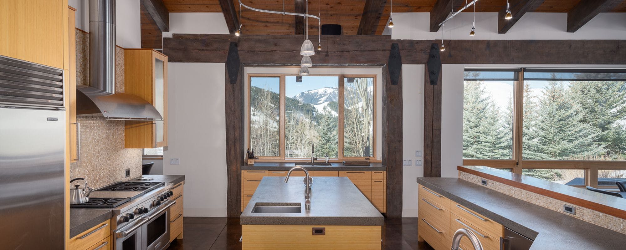 Vacation rental estate in Sun Valley with modern kitchen