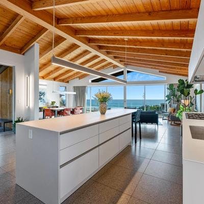 Bright and airy open layout with ocean views.