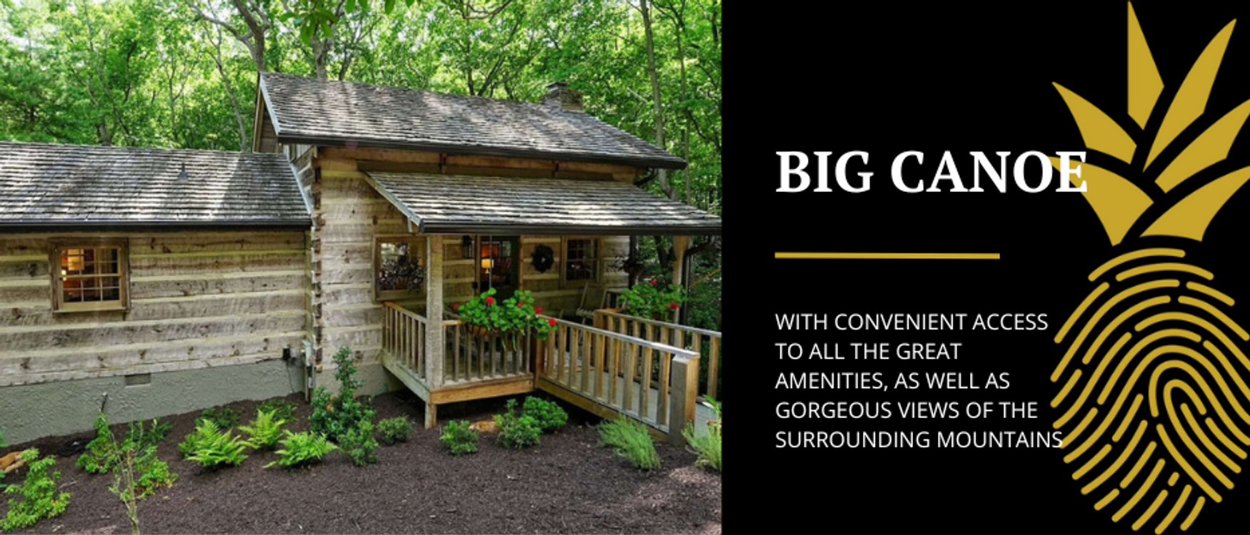 A view of Big Canoe's cabin rentals