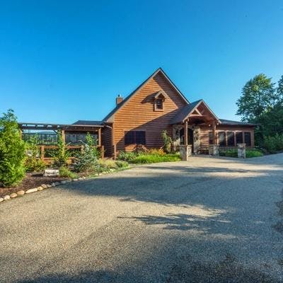 Exterior view of an Asheville area vacation rental.