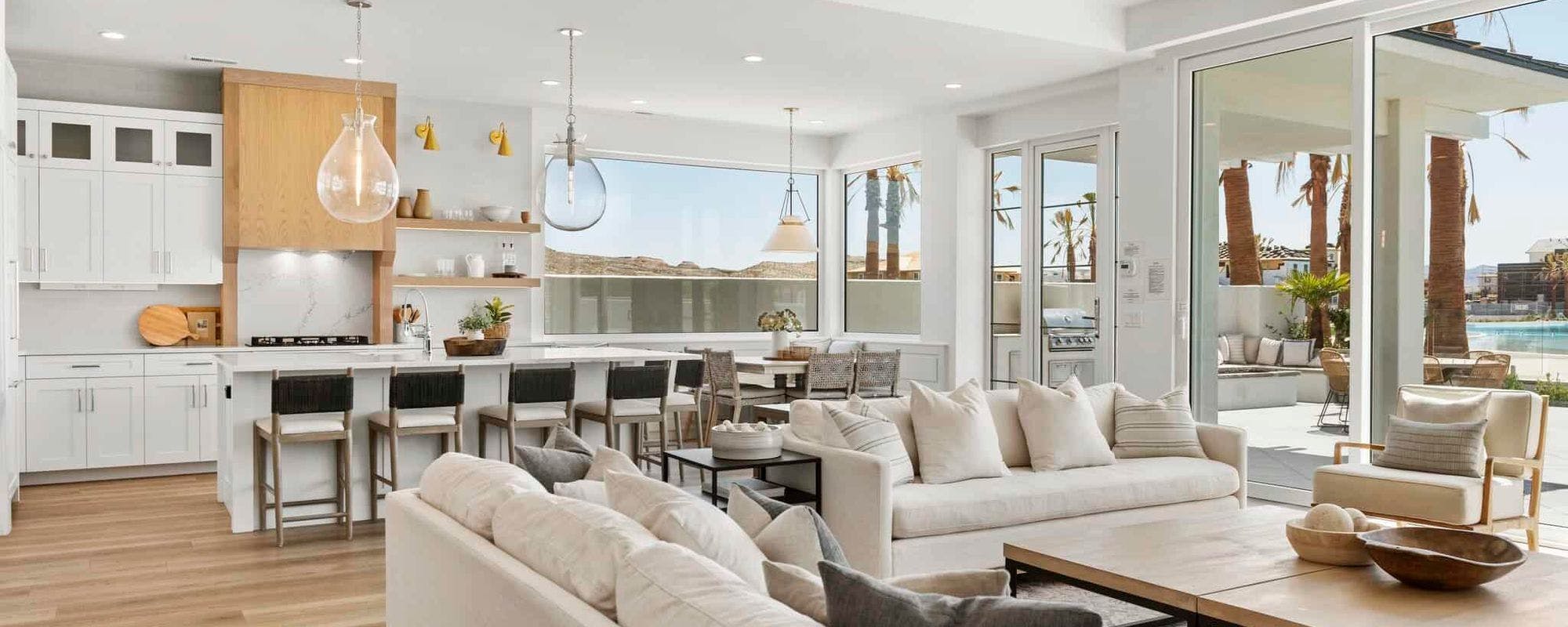 Luxury indoor living space at St. George Utah vacation rental