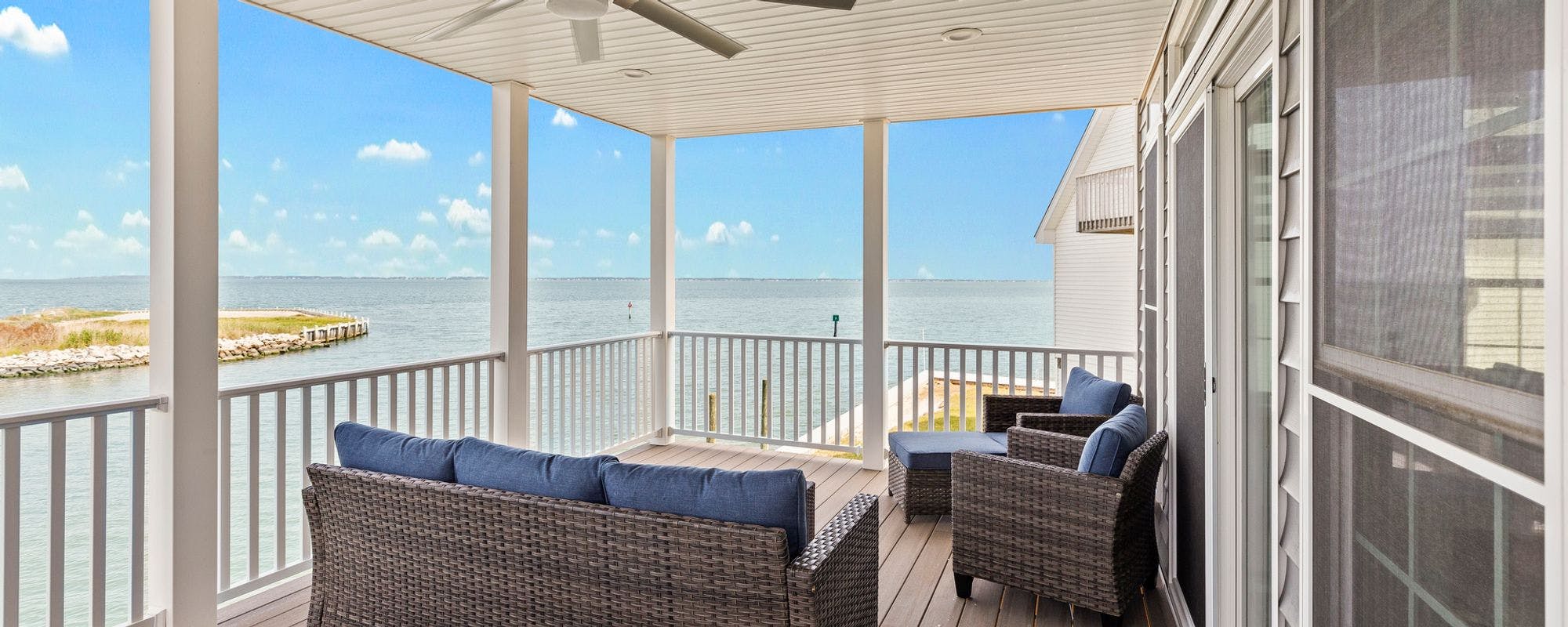 Outdoor space with views in Chincoteague, VA