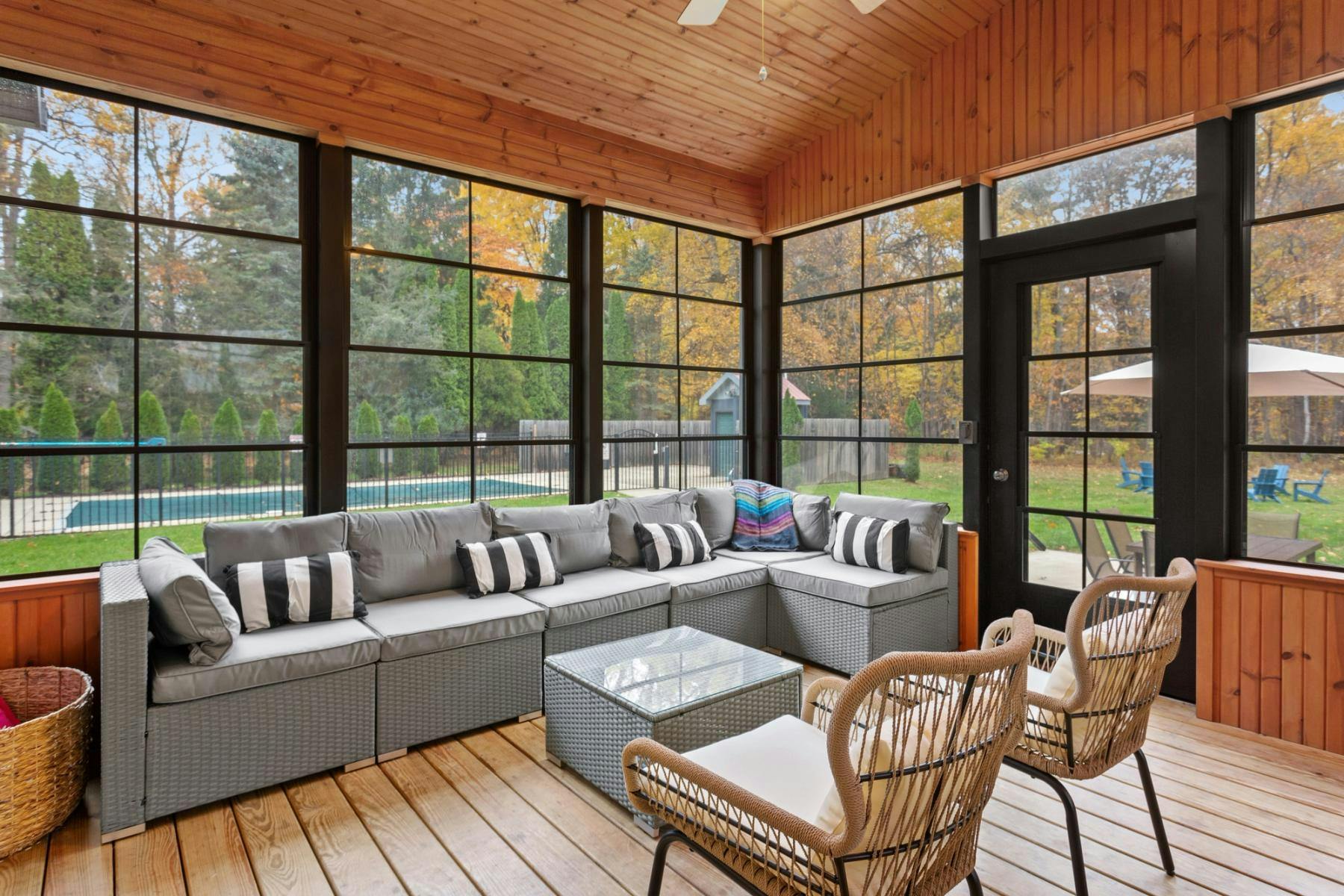 Plenty of outdoor living space at this Southwest Michigan vacation rental