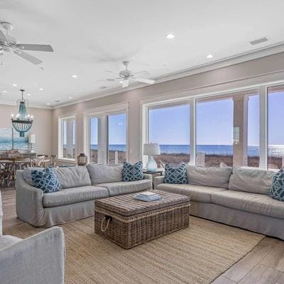 Blue Sky Navarre Beach Rental Living Room