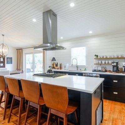 Gourmet kitchen in a Folly Beach vacation rental.