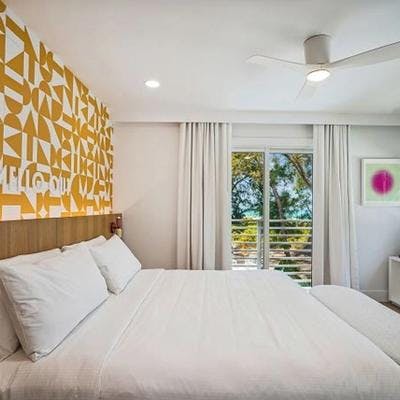 Primary bedroom in an Anna Maria Island vacation rental.