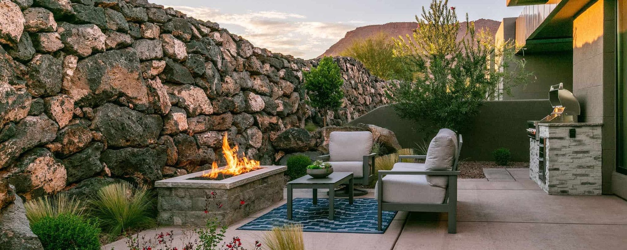 Desert living with outdoor patio in St. George Utah