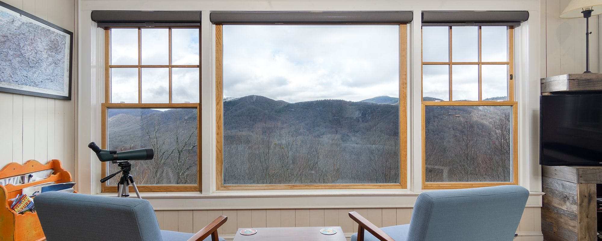 Mountain views from a NC vacation rental