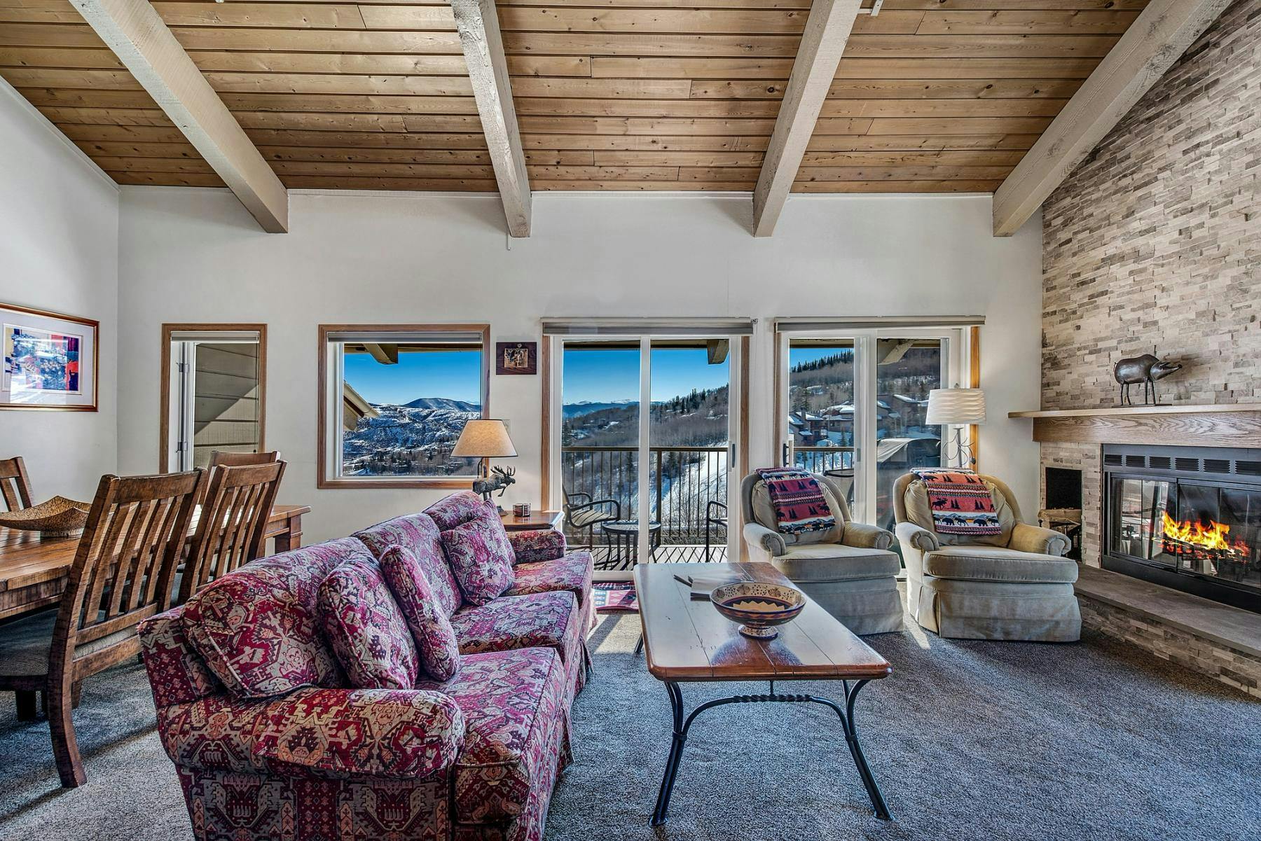 Spacious living area in a Snowmass Vacations condo