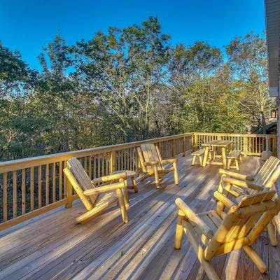 Plenty of outdoor space at this Pocono Mountain vacation rental.