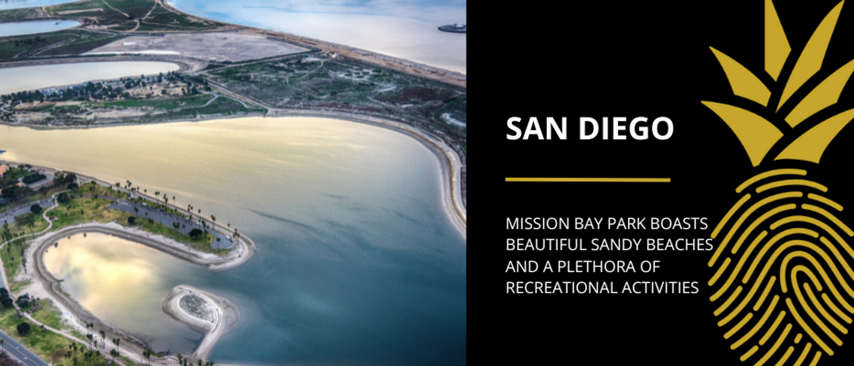 A view of Mission Bay Park in San Diego, California