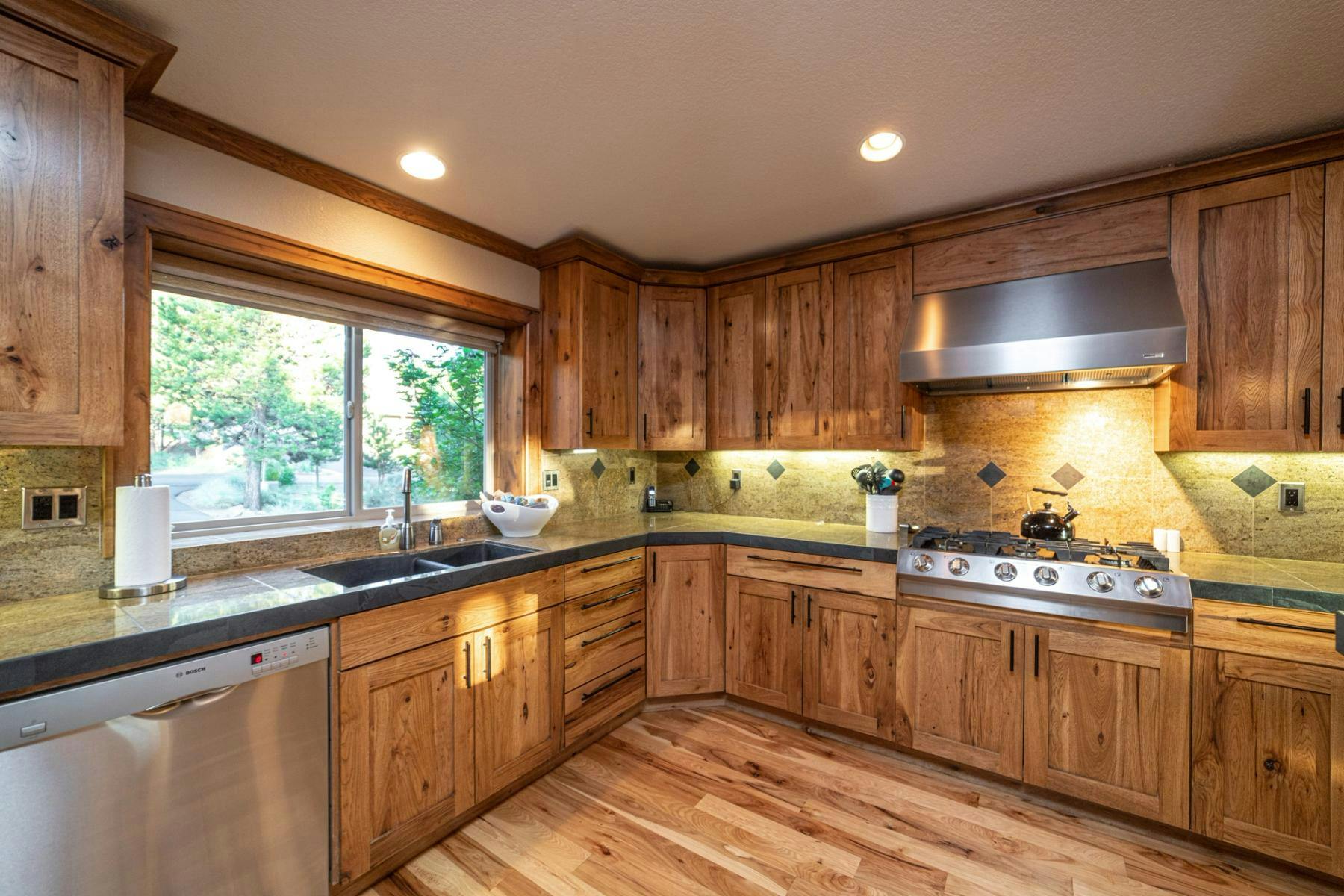 Gourmet kitchen at a Cascara Vacation Rentals home.