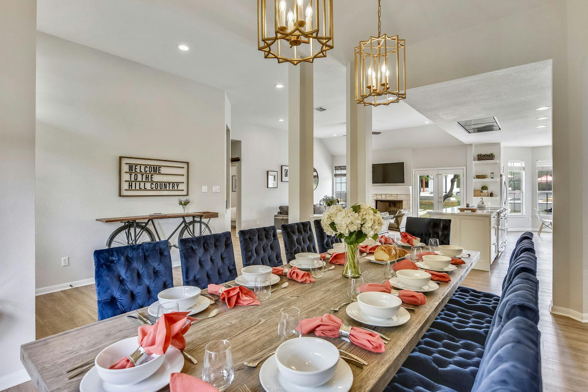 Large Dining Table at Luxury Vacation Rental