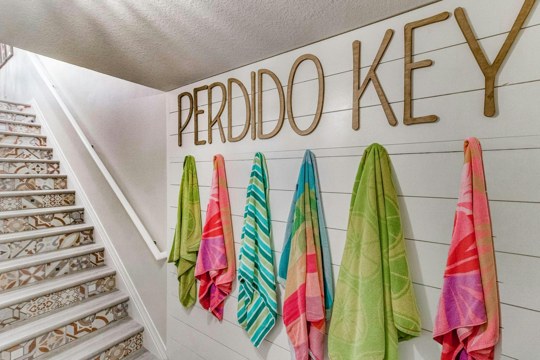 Beach towels provided in Perdido Key vacation rental
